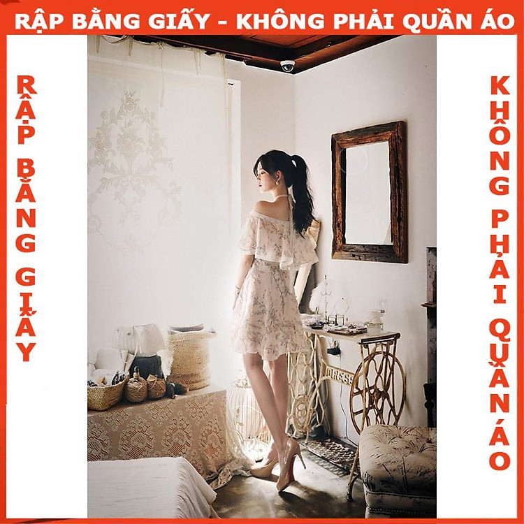 Rập giấy A0 đầm xòe trễ vai mã 1263 (BẢN VẼ) - Ảnh 4