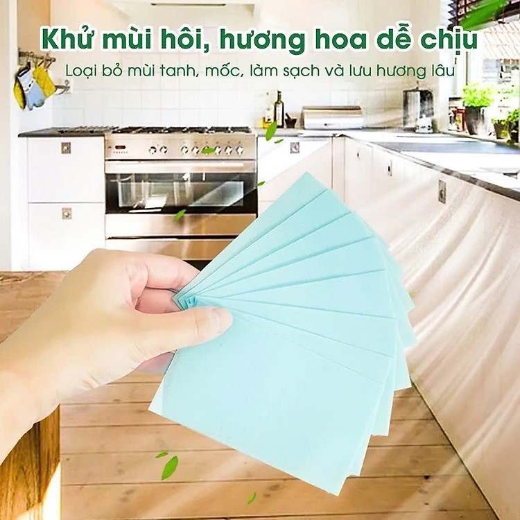COMBO 30 Giấy Lau Nhà Hòa Tan Thay Thế Nước Lau Sàn Với Công Nghệ Hương Thơm Dịu Nhẹ, Sạch Bóng Sàn Nhà Chỉ Với Một Miếng Giấy