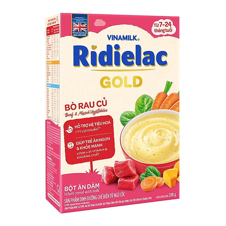 Bột ăn dặm Ridielac Gold 200g Chất lượng Giá tốt - Hình ảnh 2