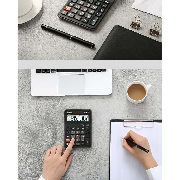 Máy Tính Cỡ Nhỏ Casio MX-12B - Đen - Ảnh 2