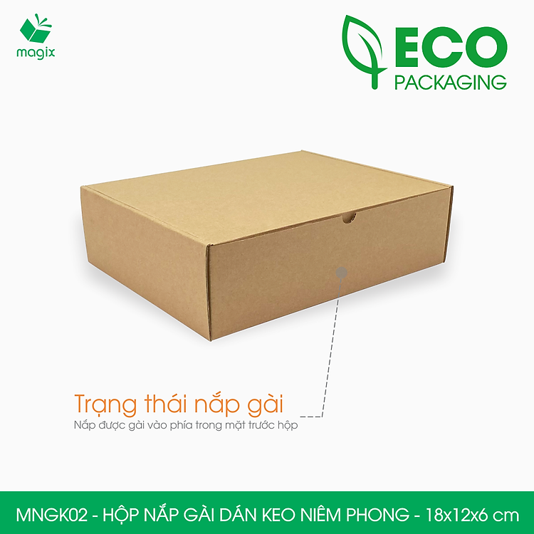 Hộp Carton Nắp Gài Hồng Có Keo Niêm Phong (60 chiếc) - Ảnh 4