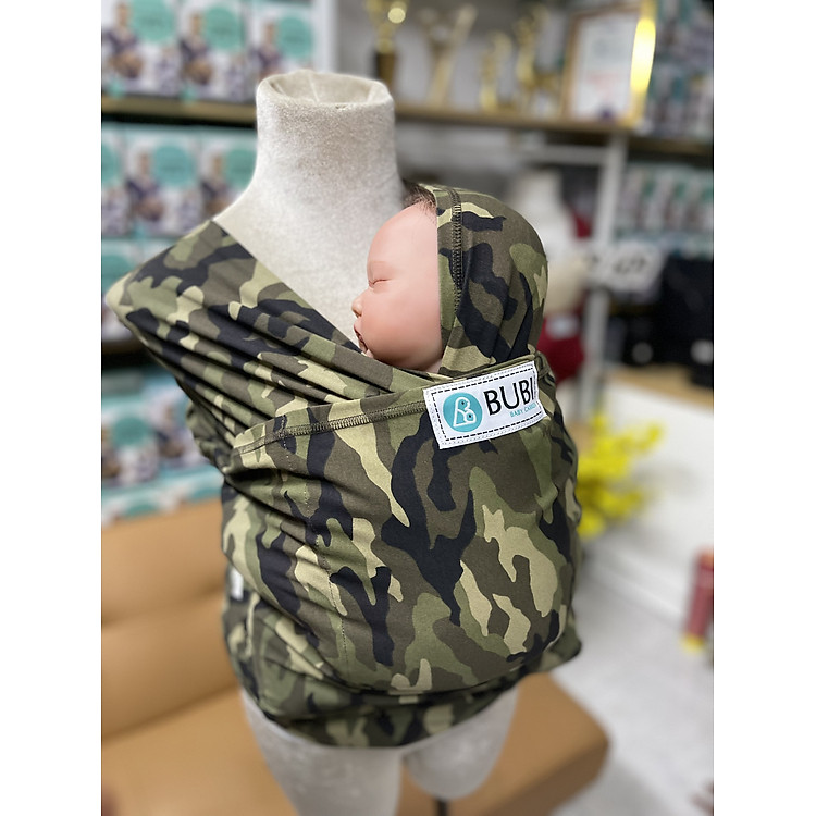 BUBI WRAP Cotton 100% Họa Tiết Xanh Chính hãng Tiết kiệm