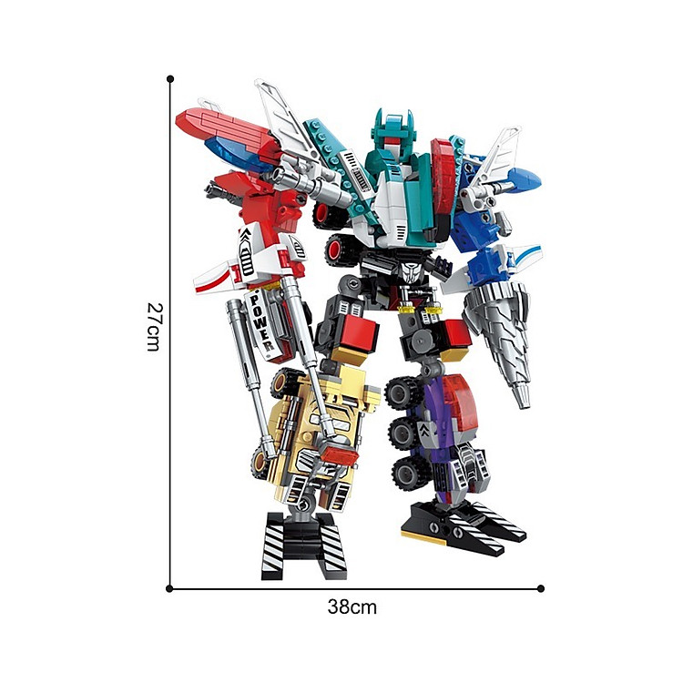 Hộp 6 bộ đồ chơi Robot Qman 1412 Chính hãng Ưu đãi - Hình ảnh 3