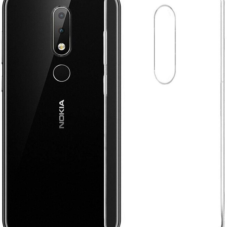 Bộ 2 ốp lưng silicon cho Nokia 3.1 Plus (trong suốt)