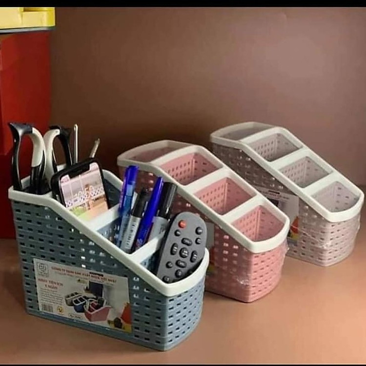 Khay Cắm Bút, Đựng Mỹ Phẩm 4 Ngăn