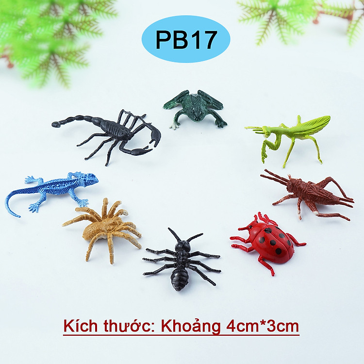 Mô Hình Nhựa Đồ Chơi Côn Trùng (8 con)