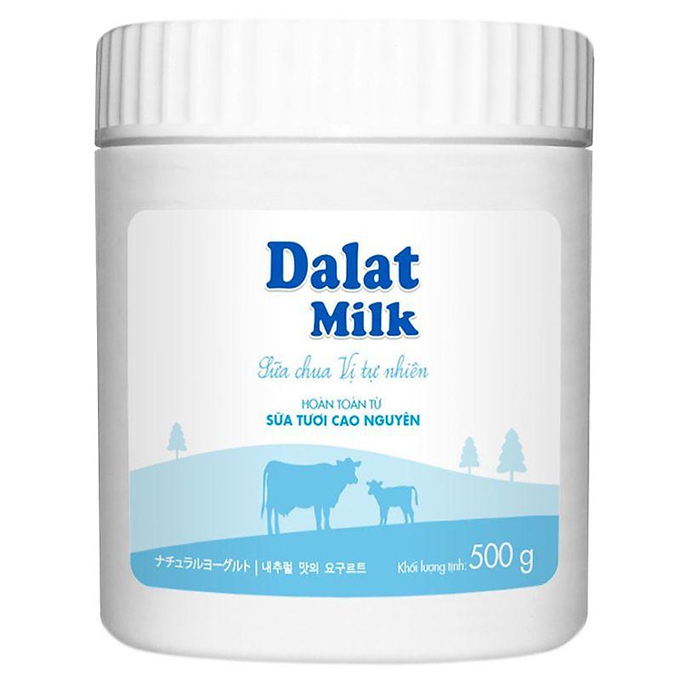 Sữa Chua Vị Tự Nhiên Dalat Milk 500G-8938503131971