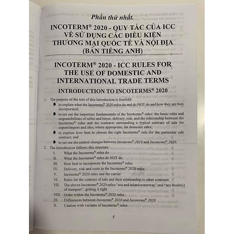 Incoterms 2020 - Quy tắc của ICC về sử dụng các điều kiện thương mại quốc tế và nội địa (Song ngữ Anh - Việt) - Ảnh 3