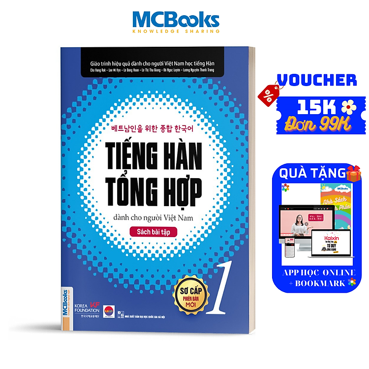 Tiếng Hàn Tổng Hợp Dành Cho Người Việt Nam – Sách Bài Tập Sơ Cấp 1