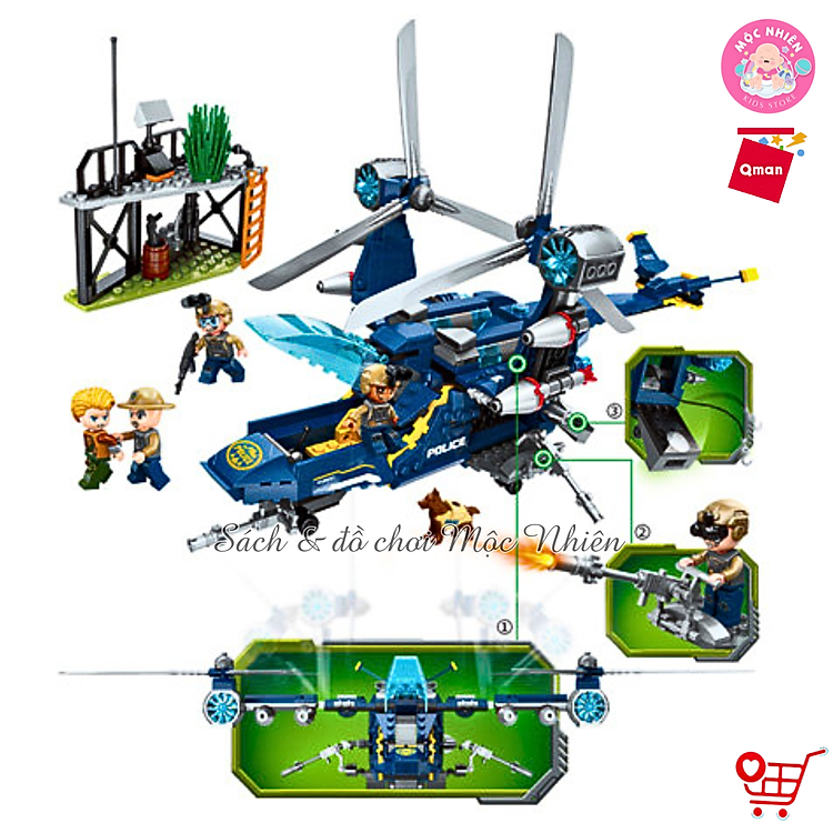 Mua Đồ chơi xếp hình Qman 1922 - Rừng Chính hãng Tiết kiệm - Hình ảnh 5