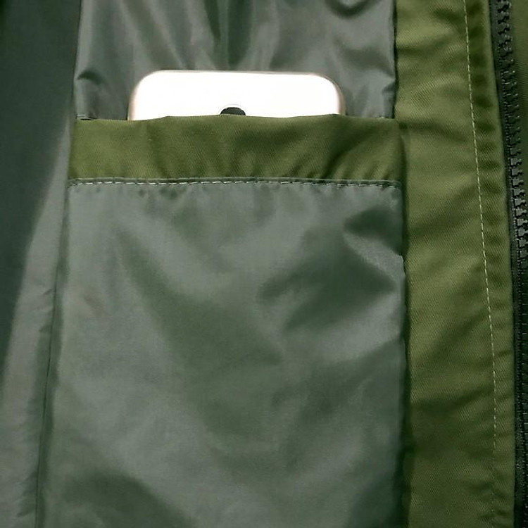 Áo khoác dù chống thấm nước 2 lớp cao cấp AK34 - Đen - Ảnh 5