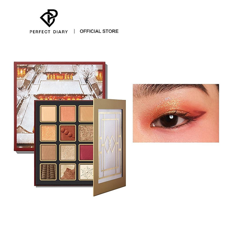 Bảng Phấn Mắt Perfect Diary 16 Màu Lâu Trôi Cao Cấp 18g