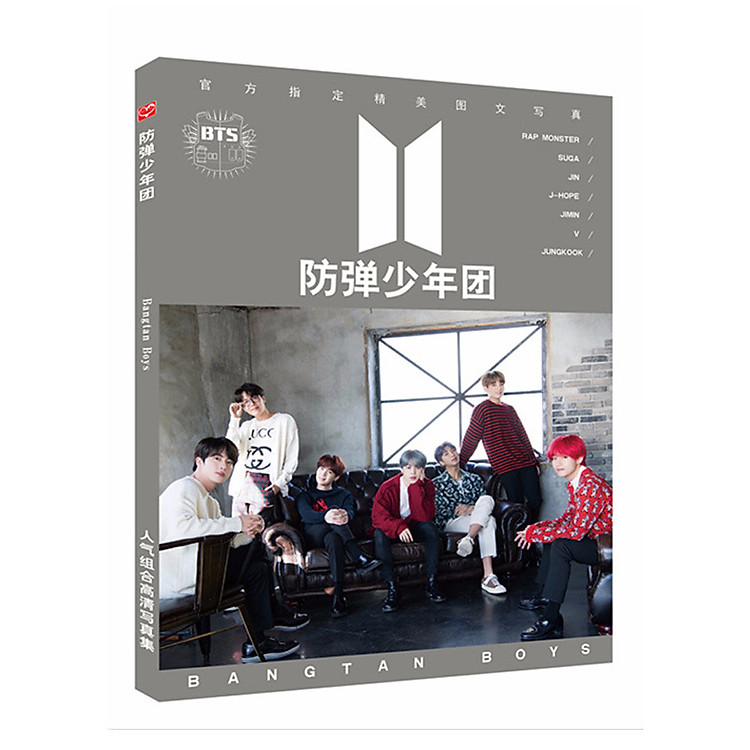 Photobook BTS New bìa xám thiết kế độc đáo sáng tạo