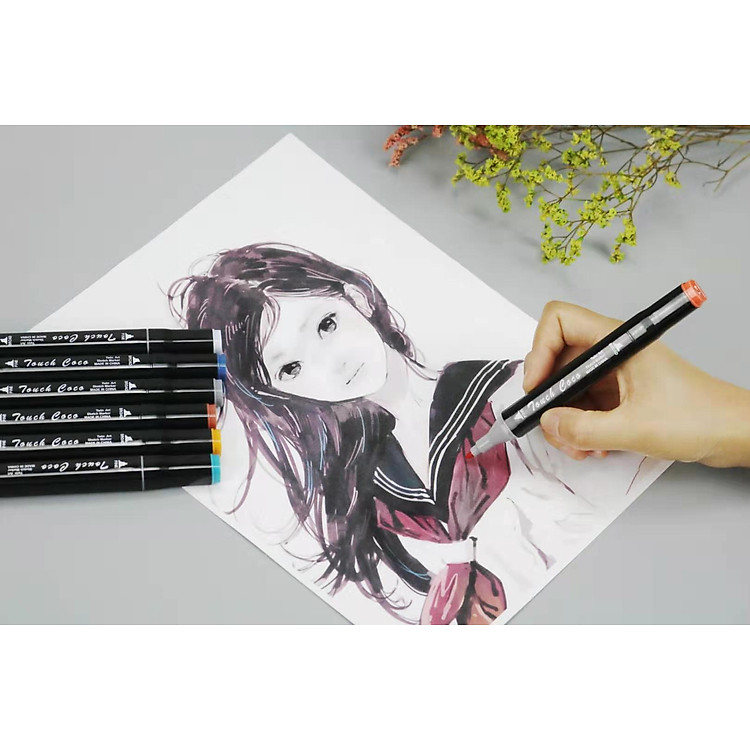 Hộp Bút Màu Touch 30 Màu 2 Đầu Chuyên Nghiệp - Ảnh 5