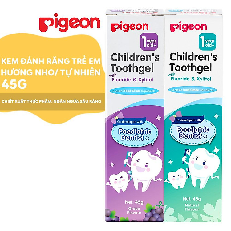 Mua Kem đánh răng cho bé Pigeon 45g Chính hãng Giá rẻ - Hình ảnh 2