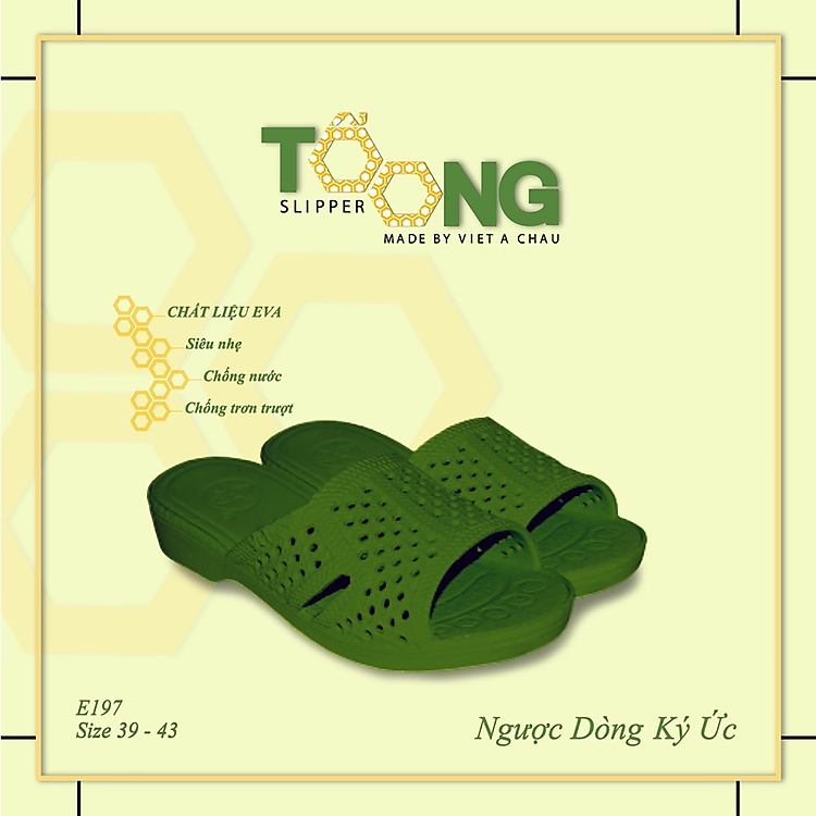 Dép tổ ong XANH RÊU nhựa EVA siêu bền, siêu nhẹ, chống trơn trượt, đế dày (FORM LỚN ĐẶT LÙI 1-2 SIZE) Dép Nam Nữ Nhiều Màu Sắc