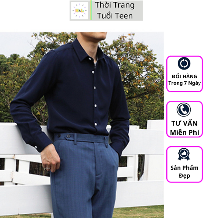 Áo Sơ Mi Trắng Form Rộng Unisex Nam Nữ Tay Dài Hàn Quốc Kiểu Cổ Bẻ Vải Lụa Nhiều Màu - SMD01