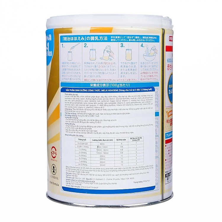Sữa bột Meiji Nhật 800gr số 0/9 Hàng chuẩn Giá tốt - Hình ảnh 4