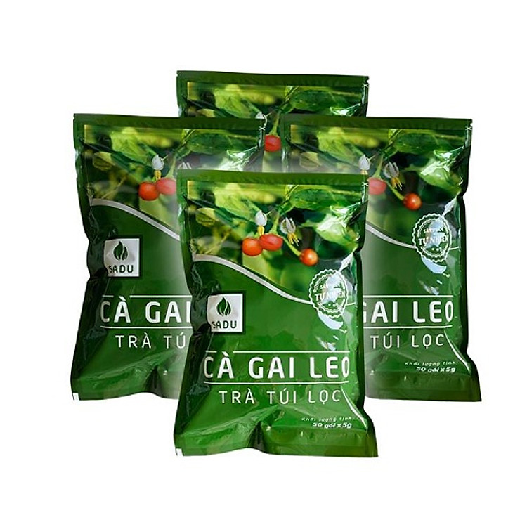 Combo 4 túi lọc thải độc gan cà gai leo 250gr hút chân không