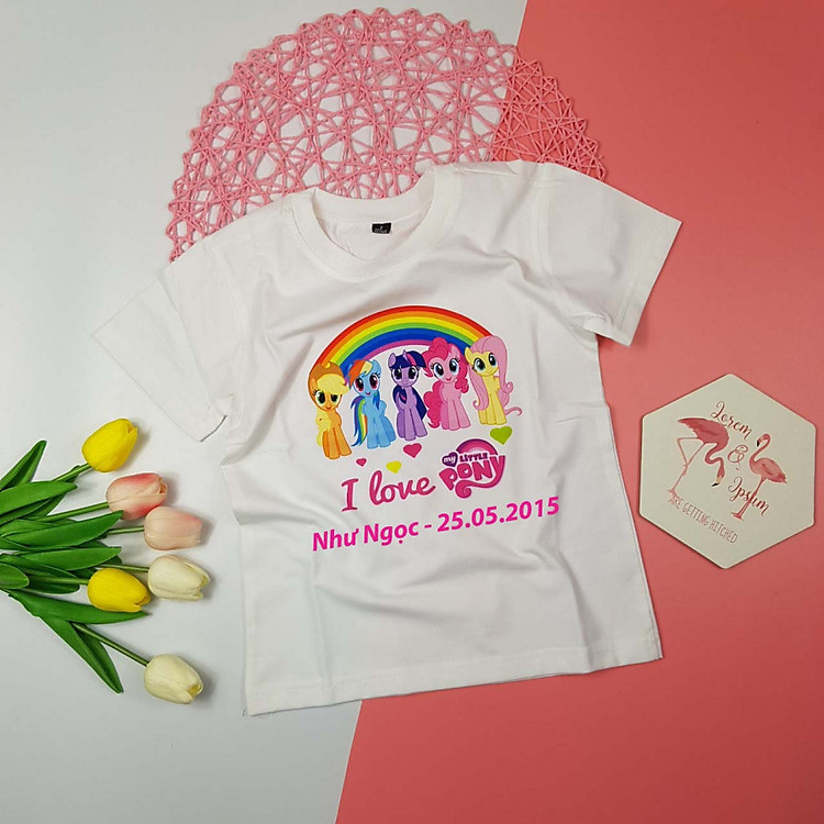 Áo thun pony dể thương cho bé gái
