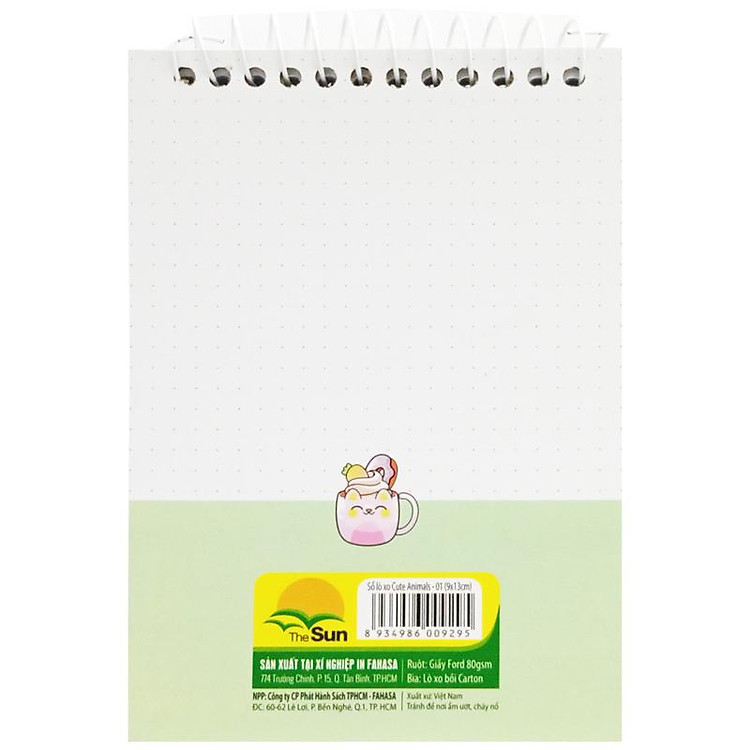 Sổ Lò Xo Teen Không Kẻ 80gsm (Cute Animals) - Ảnh 4
