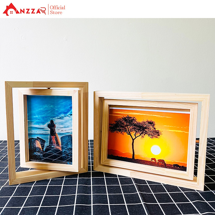 Khung ảnh để bàn xoay dọc Anzzar KAX-01 (10cm x 15cm)