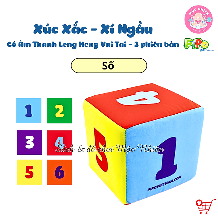 Đồ Chơi Vải Xúc Xắc Âm Thanh Pipo Chính hãng Ưu đãi
