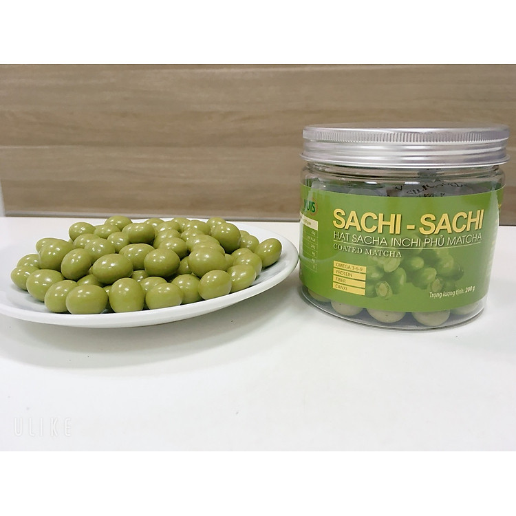 Nhân hạt Sachi phủ matcha _ Hạt dinh dưỡng, làm đẹp cho mọi người