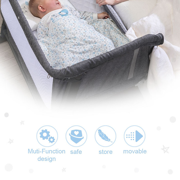 Mua Nôi Ngủ Cạnh Giường KUKU KU6040 Chính hãng Giá tốt - Hình ảnh 5