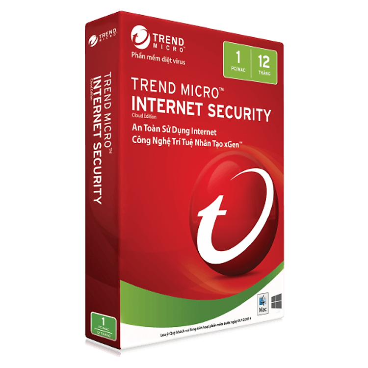 Phần Mềm Trend MicroTM Internet Security 12 - 2018