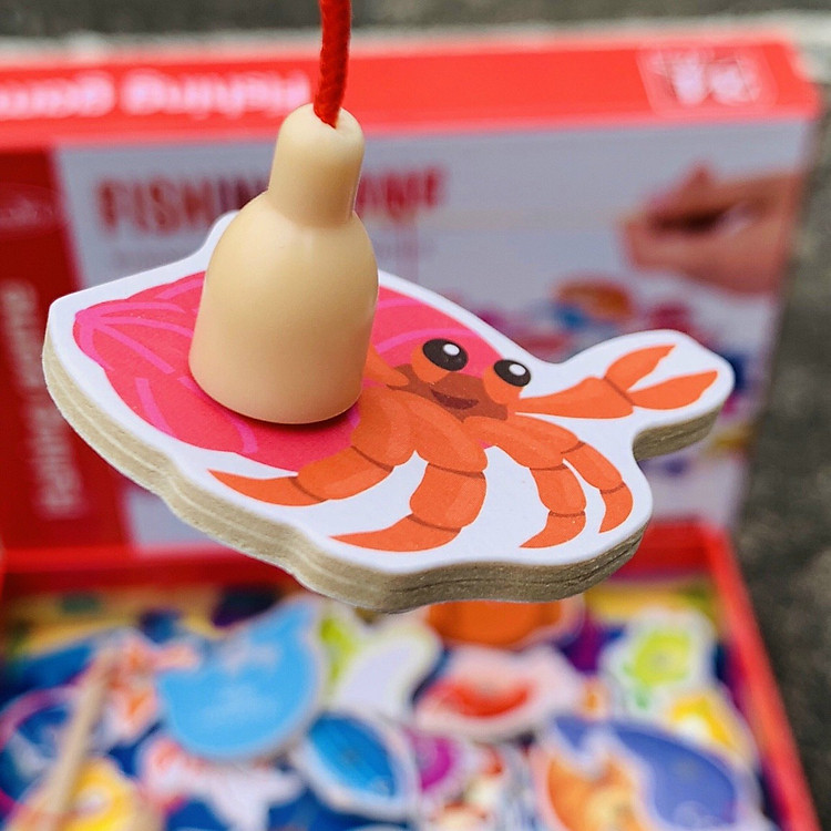 Đồ chơi câu cá gỗ 34 con Chính hãng Ưu đãi - Hình ảnh 3