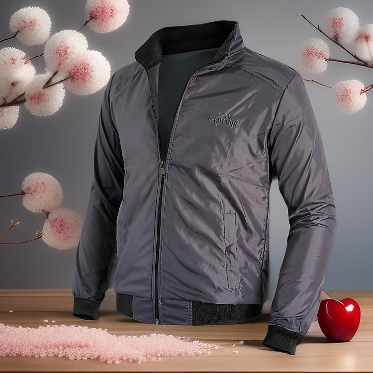 Áo khoác nam cách nhiệt GOKING, ngoài vải dù ấm áp, cản gió hiệu quả, bên trong có lớp cách nhiệt chống lạnh chống nóng tốt