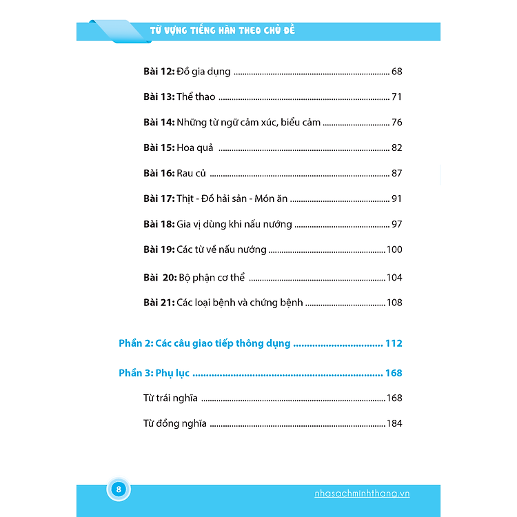 Từ Vựng Tiếng Hàn Theo Chủ Đề (Tái Bản 01 Kèm Đĩa Cd) - Ảnh 7