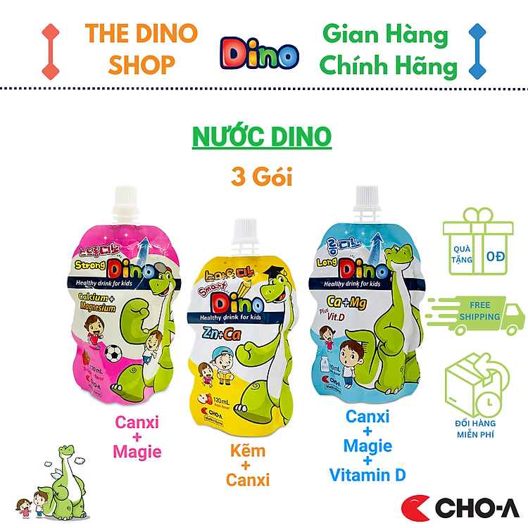 Mua tại Lazada: Combo 3 Túi Nước Dino Cho Trẻ Chính hãng, giá tốt