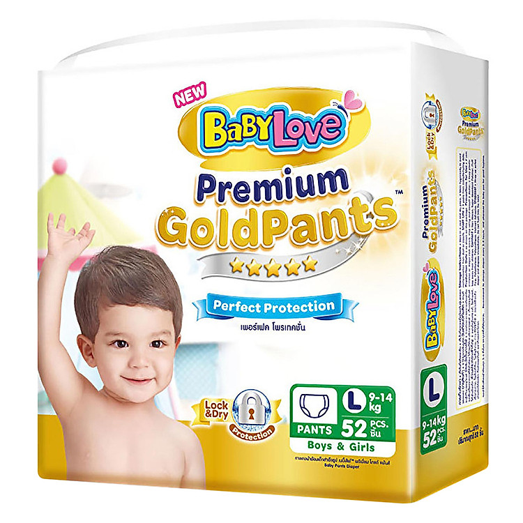 Tã Quần BabyLove Premium Gold L52 (Gói 52 Miếng)