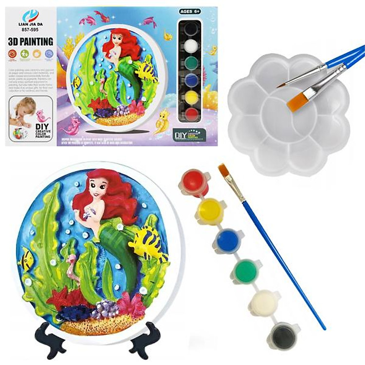 Bộ Đồ Chơi Tô Màu Nàng Tiên Cá Chính hãng Tiết kiệm - Hình ảnh 2