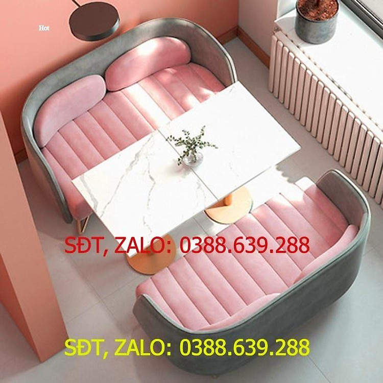 Sofa đôi bọc nhung - Sofa đôi phòng khách