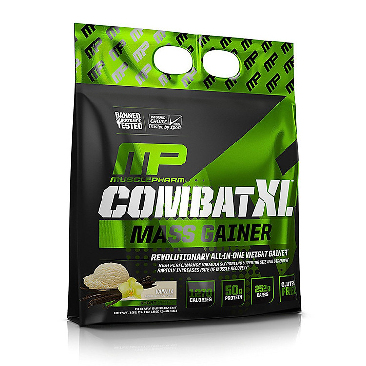 Sữa Tăng Cân Vị Vanilla Combat XL Mass Gainer Muscle Pharm 5.45kg