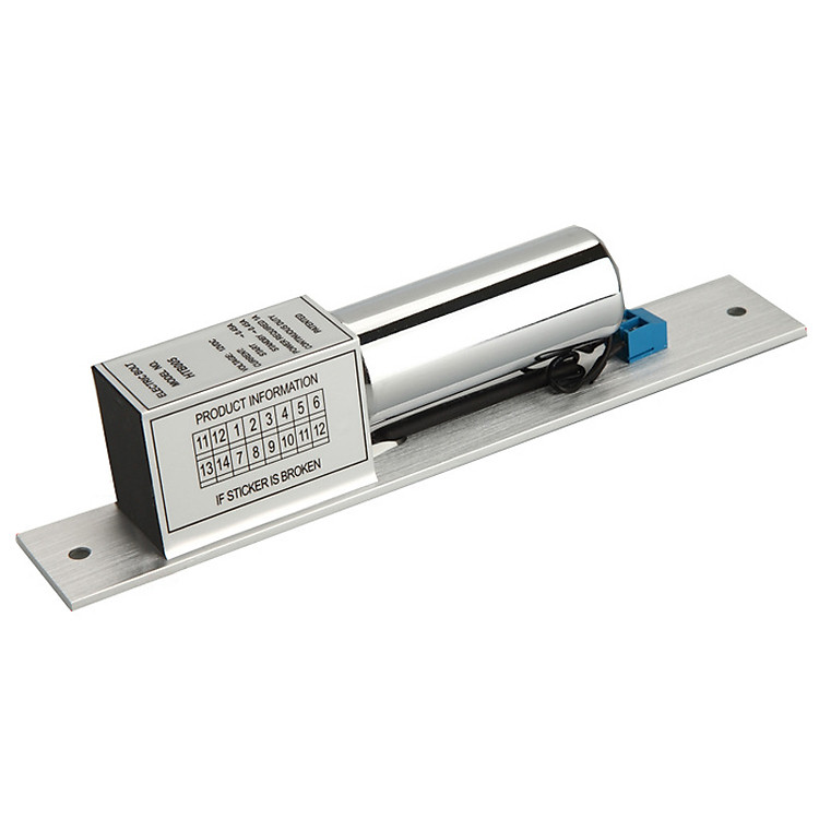 Khóa chốt cửa điện từ 12V, loại thường mở (chỉ khi có điện mới khóa)