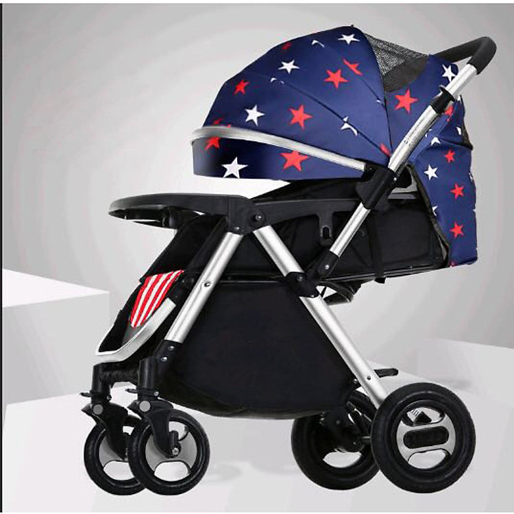 Xe đẩy trẻ em 2 chiều 3 tư thế, xe đẩy du lịch, xe đẩy gấp gọn