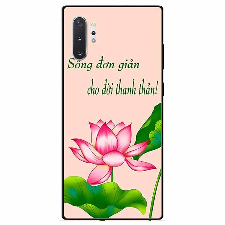 Ốp lưng in cho Samsung Note 10 Plus Mẫu Sống Đơn Giản