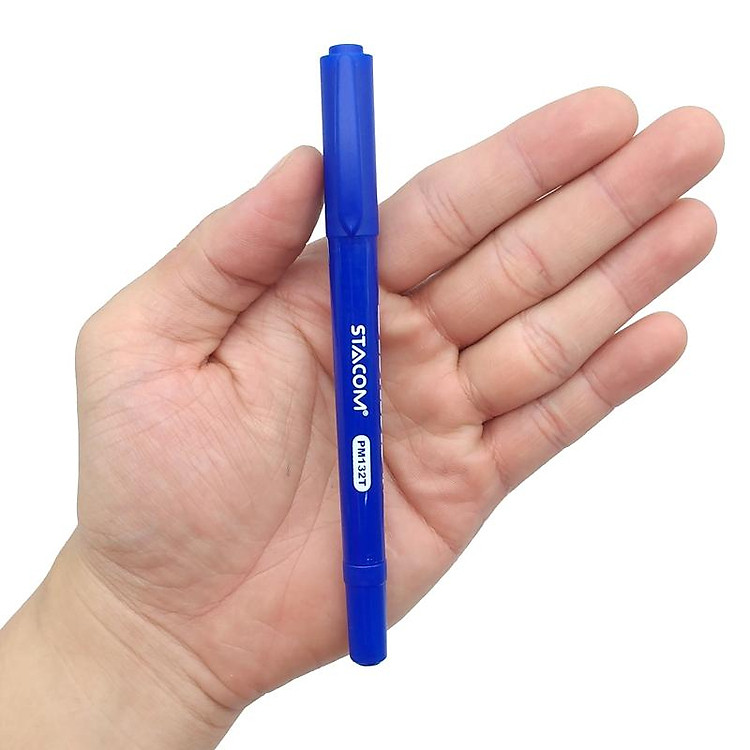Bút Lông Dầu 2 Đầu Stacom PM132T-C (Màu Xanh Dương) - Ảnh 4