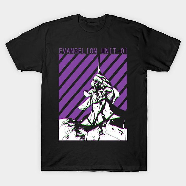 HOT Áo Phông Neon Genesis Evangelion NERV Rei Ayanami Anime mẫu mới cực chât