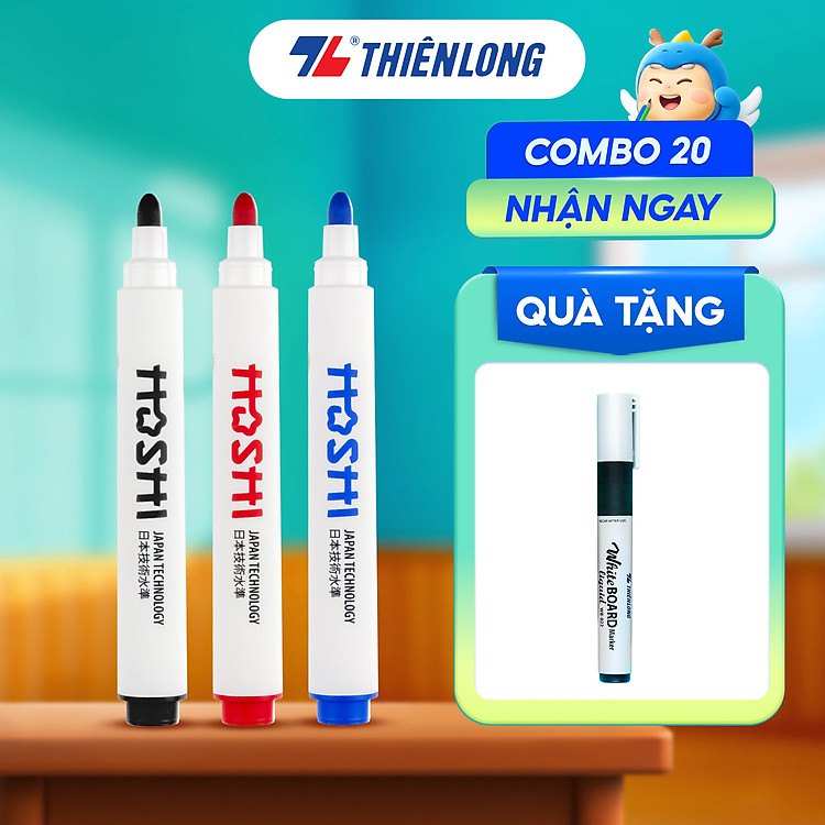 Bút lông bảng Hoshi Thiên Long WB-025/HS – Mực đỏ