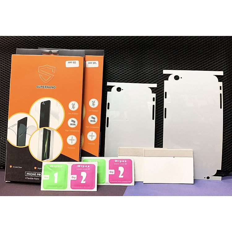 Miếng dán PPF mặt sau full lỗ loa cho iphone 6/6s, 7/8, 6pl/6spl