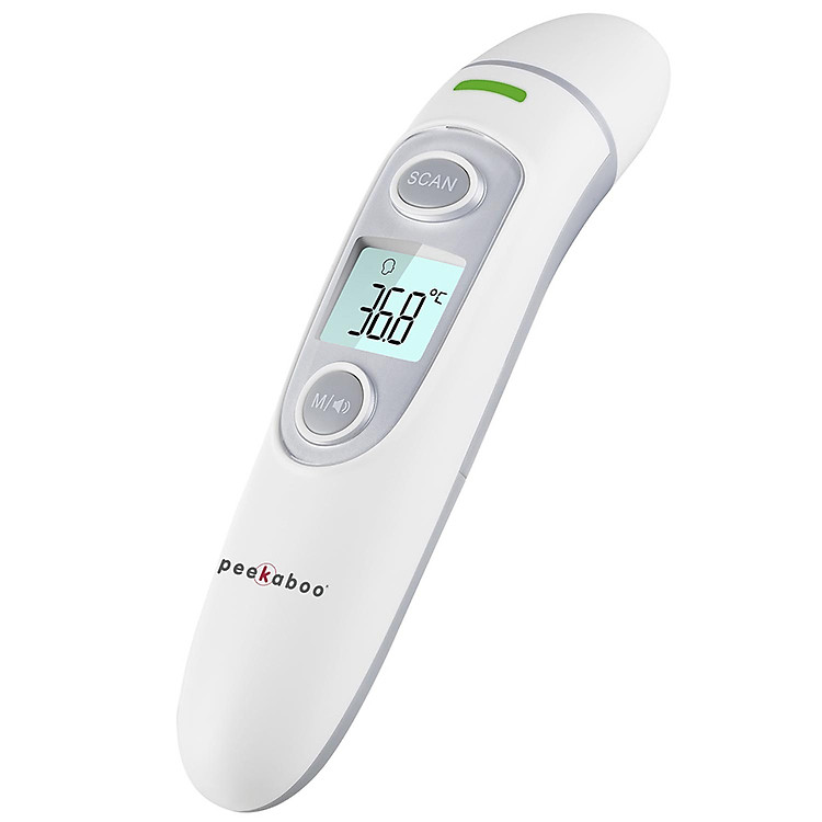 Nhiệt kế hồng ngoại đo trán và tai Peekaboo IR100