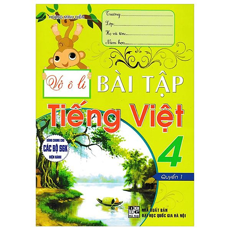 Vở Ô Li Bài Tập Tiếng Việt 4 – Quyển 1