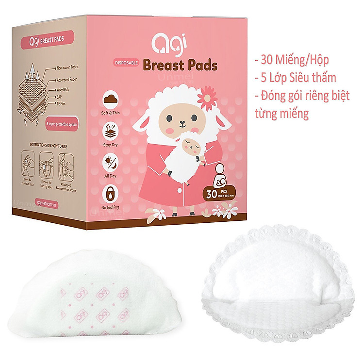 Mua Combo 2 Hộp Lót Thấm Sữa Agi Giá tốt - Hình ảnh 2