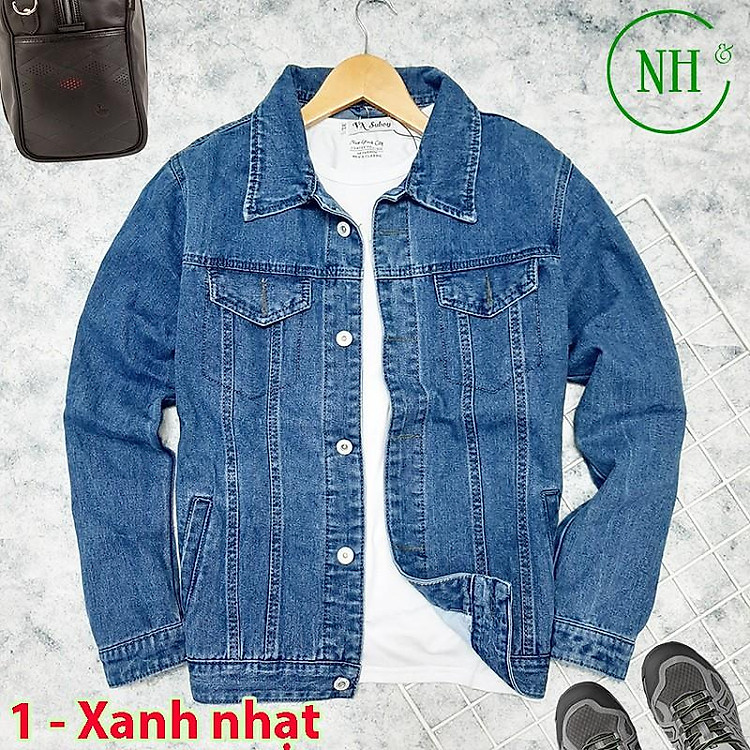 Áo khoác jean nam cá tinh trẻ trung - NH Shop