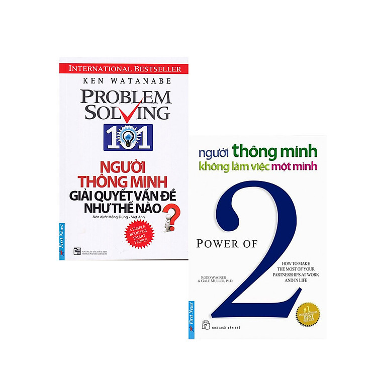 Combo Người Thông Minh Không Làm Việc Một Mình + Người Thông Minh Giải Quyết Vấn Đề Như Thế Nào? (Bộ 2 Cuốn) _FN